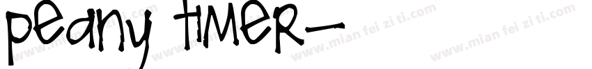 Peany Timer字体转换
